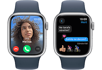 APPLE Watch Series 9 GPS + Cellular MRHV3TU/A  41 mm Gümüş Rengi Alüminyum Kasa ve Fırtına Mavisi Spor Kordon - S/M_5