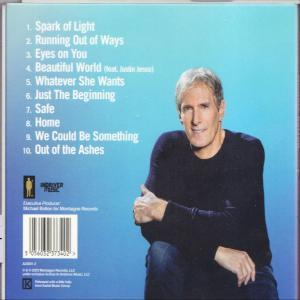 Michael Bolton auf dem Cover seines Albums, mit Titelliste und anderen Details.