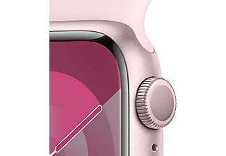 APPLE Watch Series 9 GPS + Cellular MRHY3TU/A  41 mm Pembe Alüminyum Kasa ve Uçuk Pembe Spor Kordon - S/M_2