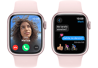 APPLE Watch Series 9 GPS + Cellular MRHY3TU/A  41 mm Pembe Alüminyum Kasa ve Uçuk Pembe Spor Kordon - S/M_5