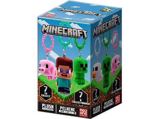 JUST TOYS Minecraft: Plush Hangers - Personaggi da collezione (Multicolore)