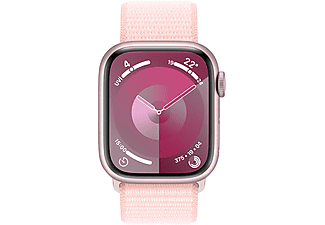 APPLE Watch Series 9 GPS + Cellular MRJ13TU/A  41 mm Pembe Alüminyum Kasa ve Uçuk Pembe Spor Loop_1