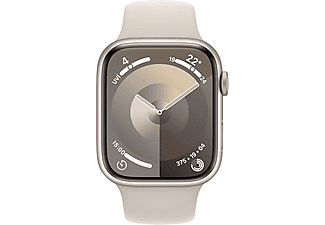 APPLE Watch Series 9 GPS MR973TU/A  45 mm Yıldız Işığı Alüminyum Kasa ve Yıldız Işığı Spor Kordon - M/L_1