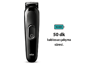 BRAUN MGK3420 6'sı 1 Arada Sakal Saç ve Daha Fazlası İçin Hepsi Bir Arada Şekillendirme Seti Siyah_4