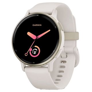Reloj deportivo - Garmin Vívoactive® 5, Marfil, 20 mm, 4GB, 1.2" AMOLED, Autonomía hasta 11 días