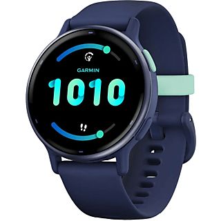 Reloj deportivo - Garmin Vívoactive® 5, Azul marino, 4GB, 20 mm, 1.2" AMOLED, Autonomía hasta 11 días