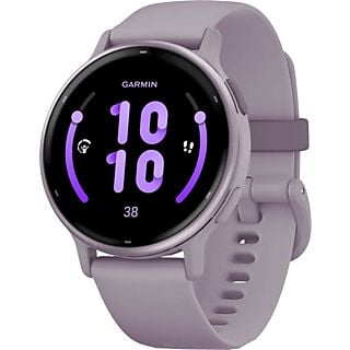 Reloj deportivo - Garmin Vívoactive® 5, Lila, 20 mm, 4GB, 1.2" AMOLED, Autonomía hasta 11 días