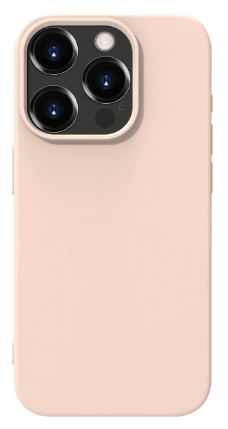 CASE AND PRO Premium szilikon tok, iPhone 15 Pro Max, puder (PREM-IPH15PM-PU)