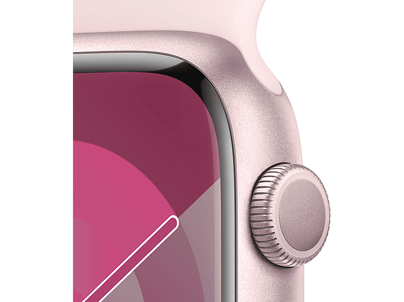 APPLE Watch Series 9 GPS MR9G3TU/A  45 mm Pembe Alüminyum Kasa ve Uçuk Pembe Spor Kordon - S/M_2