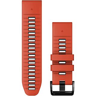 GARMIN QuickFit 26 - Bracciale per orologio (Rosso Fiamma/Grafite/Nero)