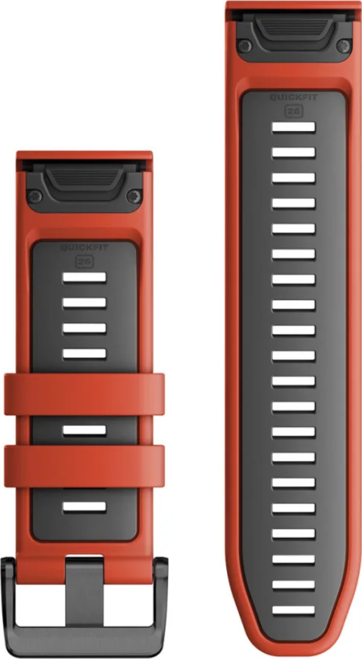 GARMIN QuickFit 26 - Uhrenarmband (Flammenrot/Graphit/Schwarz)