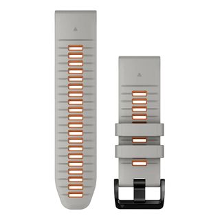 GARMIN QuickFit 26 - Bracciale per orologio (Grigio nebbia/Arancia rossa/Nero)