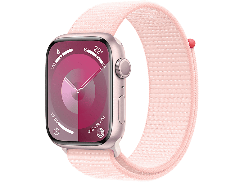 Apple Watch Series 9 Gps Mr9J3Tu/A  45 Mm Pembe Alüminyum Kasa Ve Uçuk Pembe Spor Loop - 1