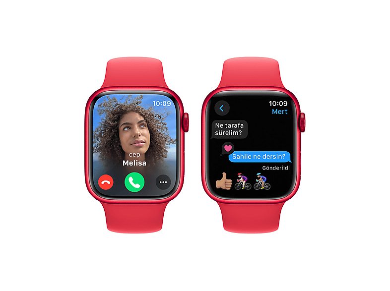 APPLE Watch Series 9 GPS MRXK3TU/A  45 mm PRODUCT(RED) Alüminyum Kasa ve (PRODUCT)RED Spor Kordon - M/L_5