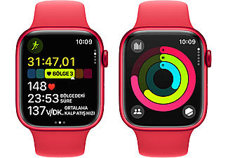 APPLE Watch Series 9 GPS MRXK3TU/A  45 mm PRODUCT(RED) Alüminyum Kasa ve (PRODUCT)RED Spor Kordon - M/L_7