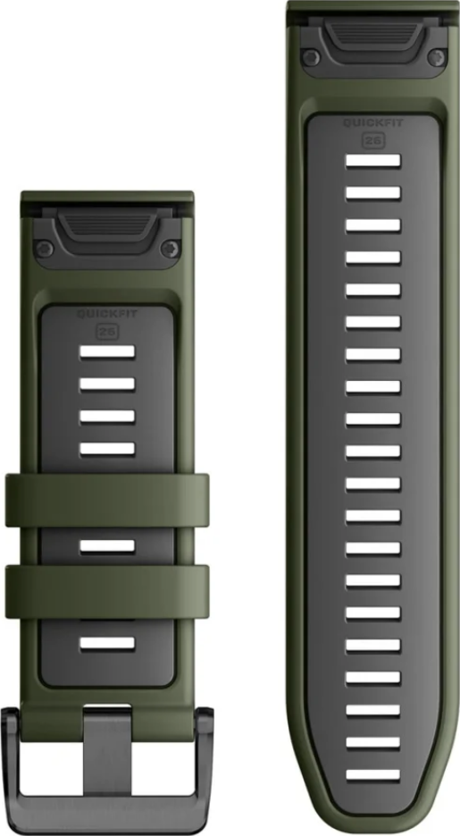 GARMIN QuickFit 26 - Uhrenarmband (Moosgrün/Graphit/Schwarz)