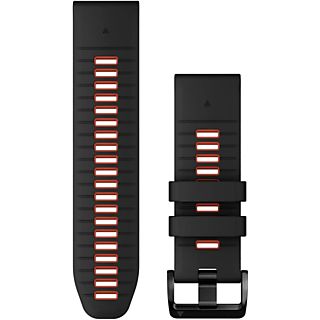 GARMIN QuickFit 26 - Bracelet de montre (Noir/Rouge flamme)