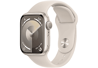 APPLE Watch Series 9 GPS MR8U3TU/A  41 mm Yıldız Işığı Alüminyum Kasa ve Yıldız Işığı Spor Kordon - M/L_2