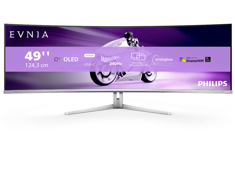 PHILIPS 49M2C8900 48,9 Zoll WQHD Gaming Monitor (0,03 ms 