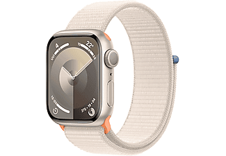 APPLE Watch Series 9 GPS MR8V3TU/A  41 mm Yıldız Işığı Alüminyum Kasa ve Yıldız Işığı Spor Loop_0