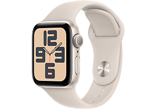 APPLE Watch SE 2023 GPS MR9U3TU/A  40 mm Yıldız Işığı Alüminyum Kasa ve Yıldız Işığı Spor Kordon - S/M