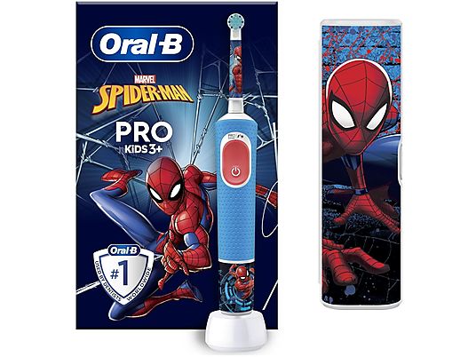 Szczoteczka elektryczna dla dzieci ORAL-B Pro Kids 3+ Spiderman + Etui