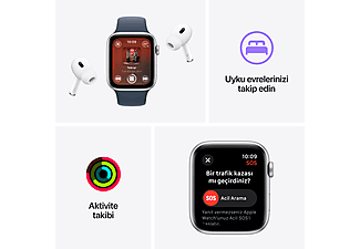 APPLE Watch SE 2023 GPS MRE93TU/A  44 mm Gece Yarısı Alüminyum Kasa ve Gece Yarısı Spor Kordon - M/L_6