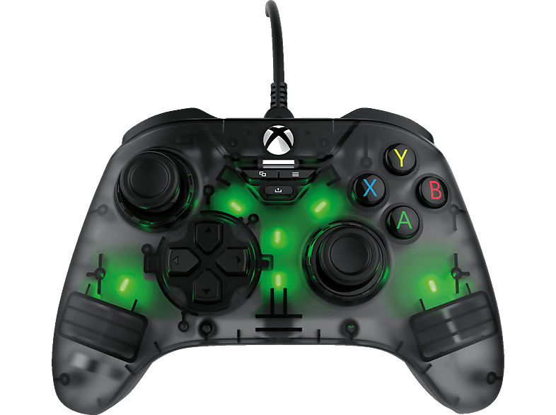 SNAKEBYTE GAMEPAD RGB X GamingContoller TransparentGrau für Xbox