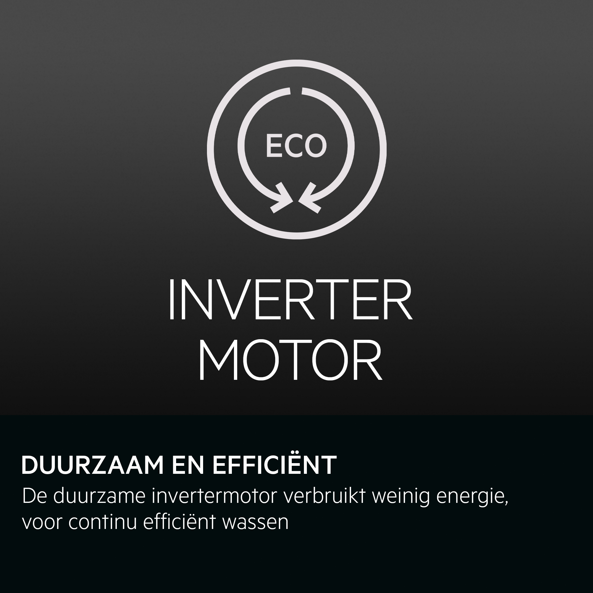 White logo with ECO arrows and text, with text below.