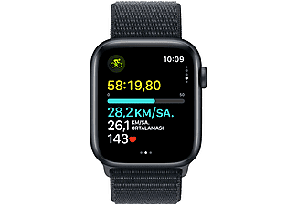 APPLE Watch SE 2023 GPS MREA3TU/A  44 mm Gece Yarısı Alüminyum Kasa ve Gece Yarısı Spor Loop_5