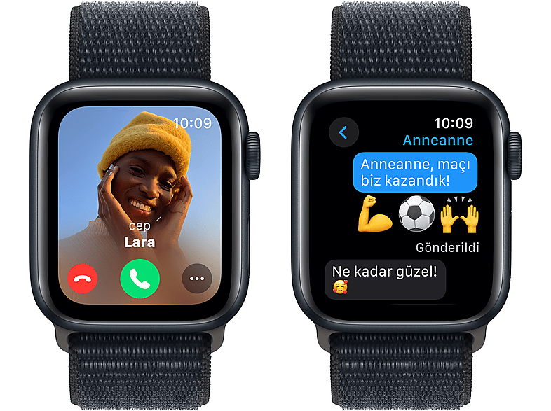 APPLE Watch SE 2023 GPS MRE03TU/A  40 mm Gece Yarısı Alüminyum Kasa ve Gece Yarısı Spor Loop_3