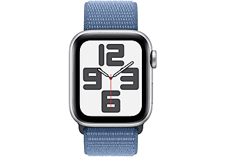 APPLE Watch SE 2023 GPS MRE33TU/A  40 mm Gümüş Rengi Alüminyum Kasa ve Buz Mavisi Spor Loop_1