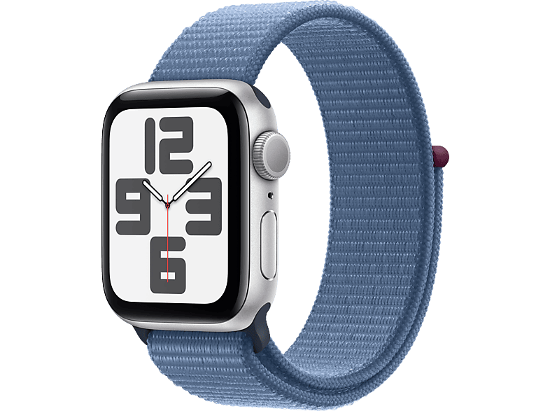 APPLE Watch SE 2023 GPS MRE33TU/A  40 mm Gümüş Rengi Alüminyum Kasa ve Buz Mavisi Spor Loop_0