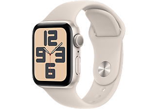 APPLE Watch SE 2023 GPS MR9V3TU/A  40 mm Yıldız Işığı Alüminyum Kasa ve Yıldız Işığı Spor Kordon - M/L