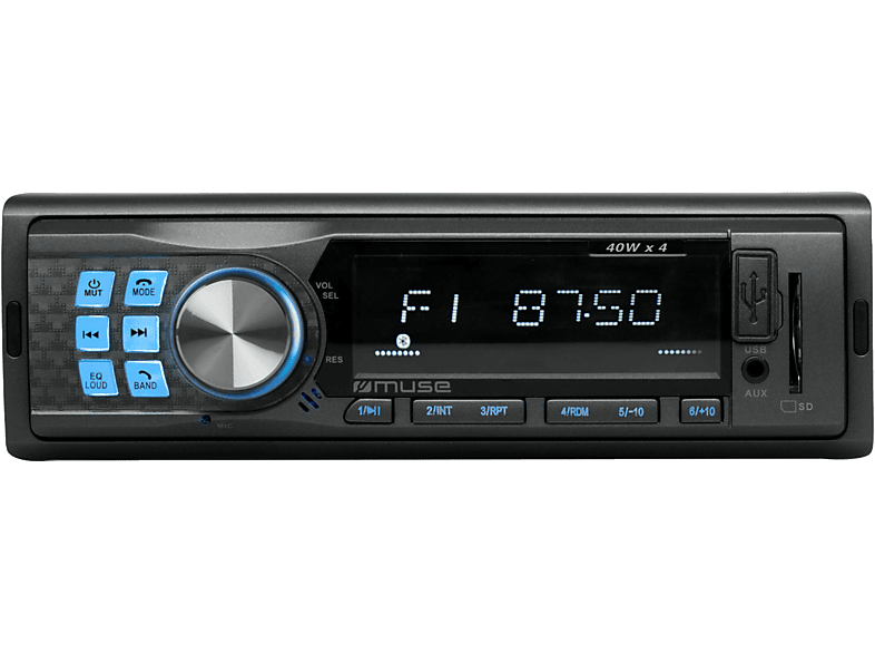 MUSE M-195 BT Bluetooth autórádió fejegység, 4x40W