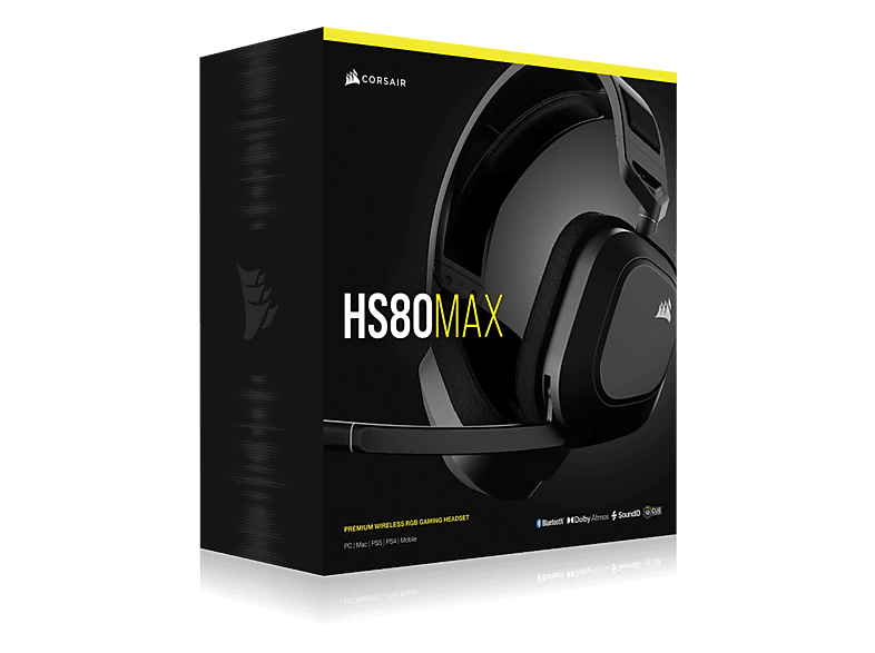 CORSAIR HS80 MAX Draadloze Headset | Steel Gray kopen? | MediaMarkt