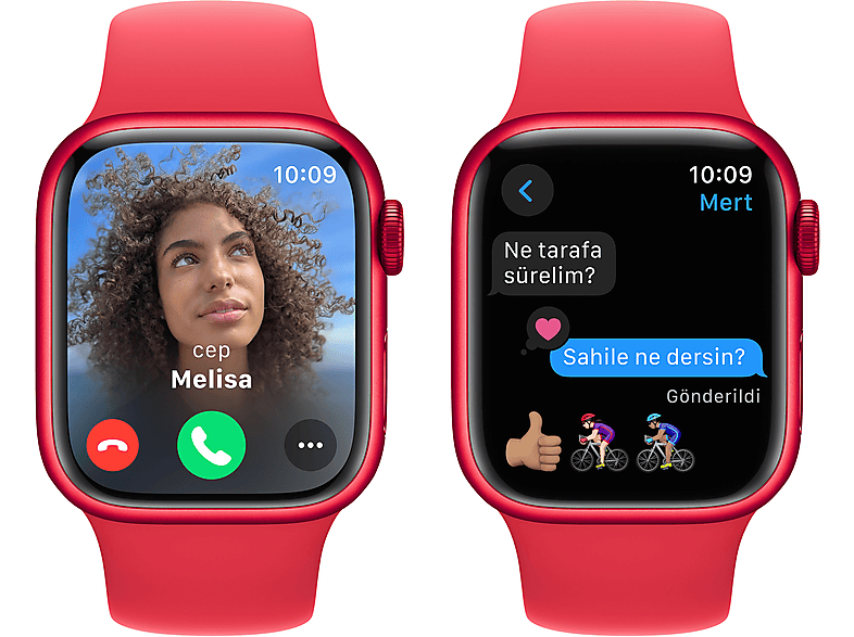 APPLE Watch Series 9 GPS MRXG3TU/A  41 mm PRODUCT(RED) Alüminyum Kasa ve (PRODUCT)RED Spor Kordon - S/M_6