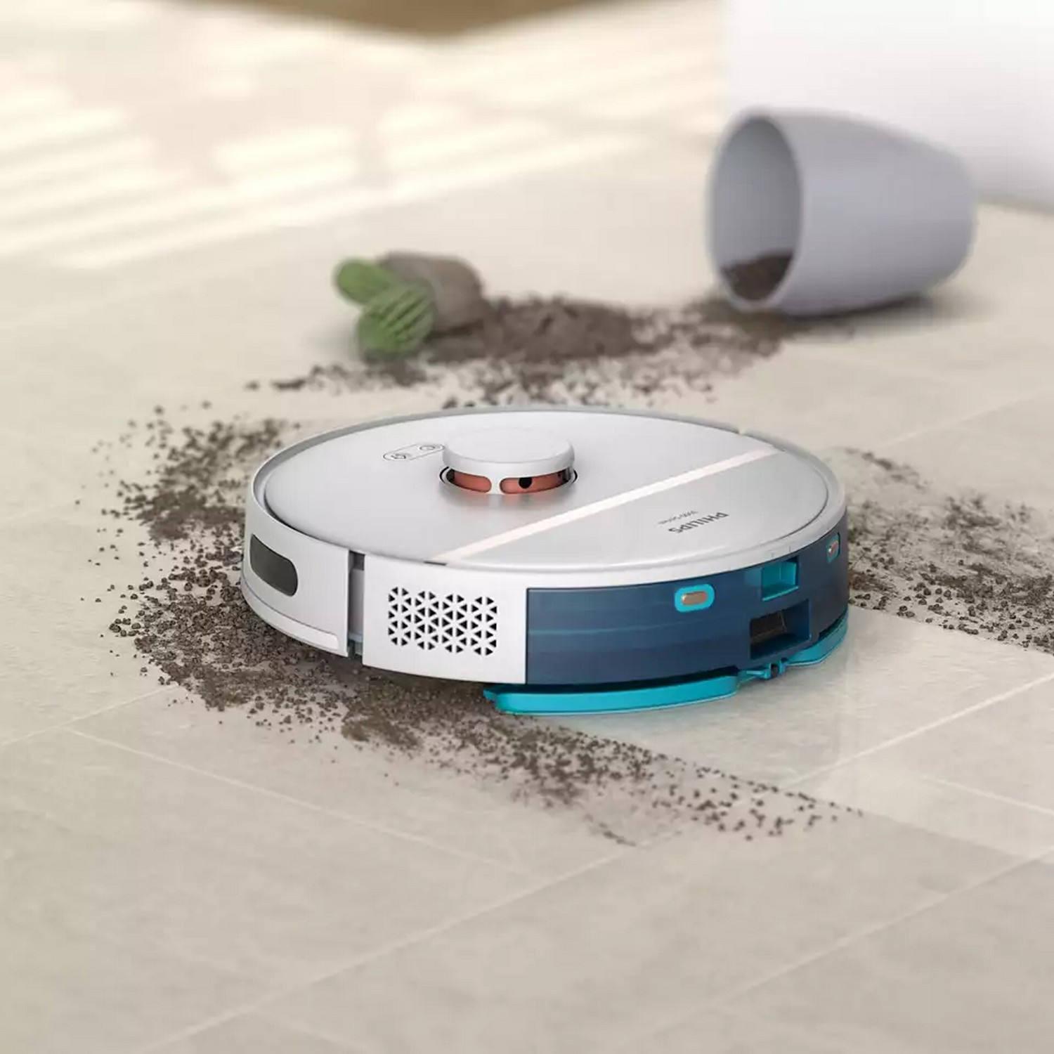 PHILIPS Robotstofzuiger met reinigingsfunctie HomeRun Aqua Serie 3000 (XU3000/02)