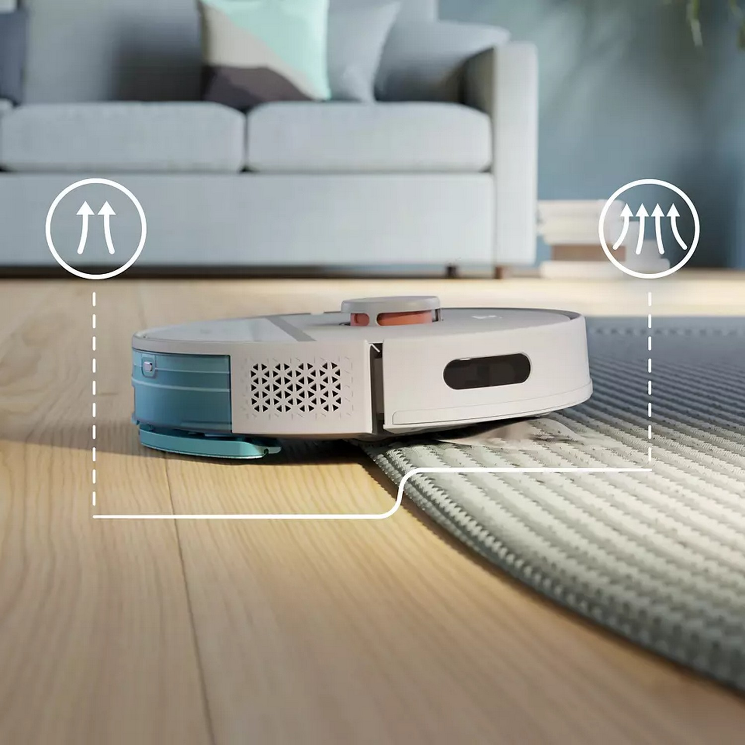 PHILIPS Robotstofzuiger met reinigingsfunctie HomeRun Aqua Serie 3000 (XU3000/02)