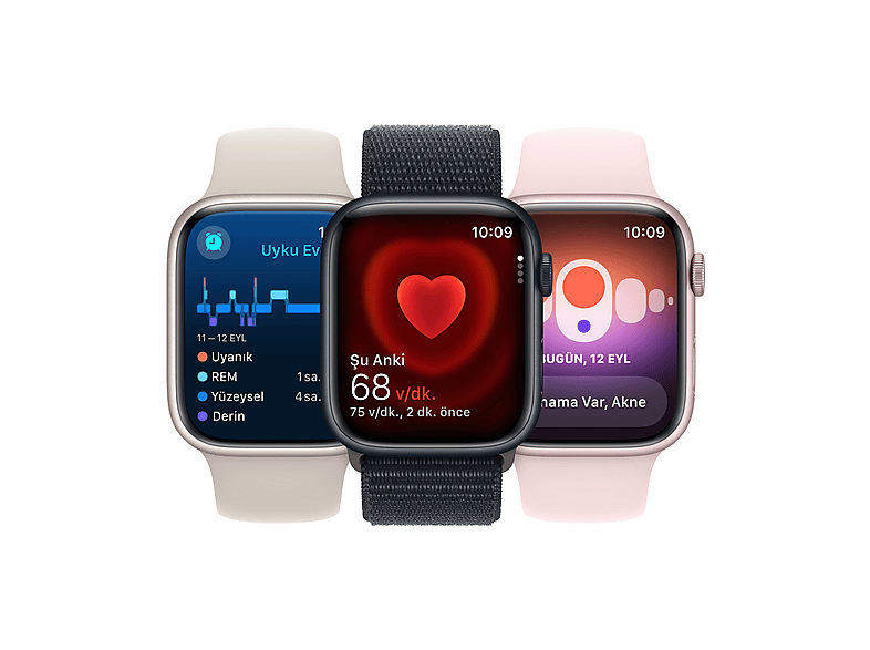 APPLE Watch Series 9 GPS MRXH3TU/A  41 mm PRODUCT(RED) Alüminyum Kasa ve (PRODUCT)RED Spor Kordon - M/L_6