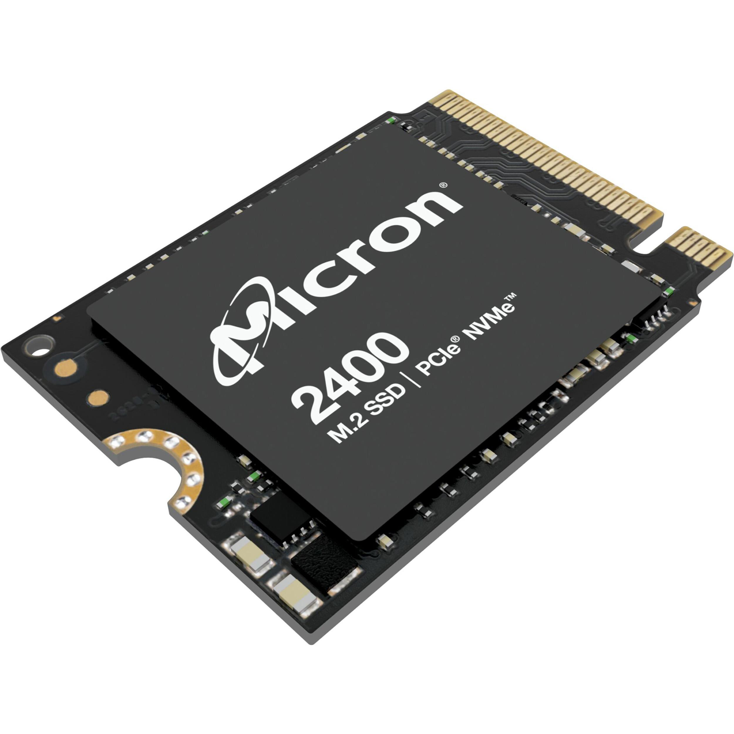CRUCIAL Micron 2400 NVMe M.2 Non-SED Festplatte, 1000 GB SSD M.2 via PCIe, intern