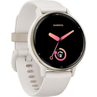 GARMIN vívoactive 5 - Smartwatch (125-190 mm, Silicone, Avorio/crema-oro)