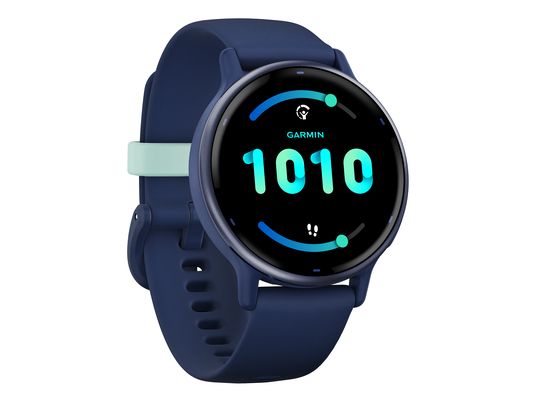 GARMIN vívoactive 5 - Smartwatch (125-190 mm, Silikon, Königsblau/Blau Metallic)
