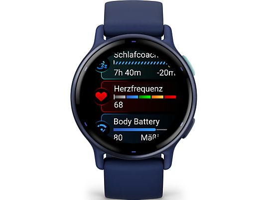 GARMIN vívoactive 5 - Smartwatch (125-190 mm, Silicone, Blu reale/blu metallizzato)