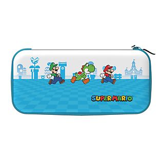 Funda - PDP Mario Escape, Para Nintendo switch, Con cremallera, Azul y Blanco