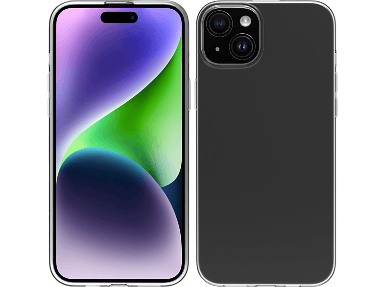 Funda móvil - Muvit for Change, Para iPhone 15 Plus, Materiales reciclables, Transparente