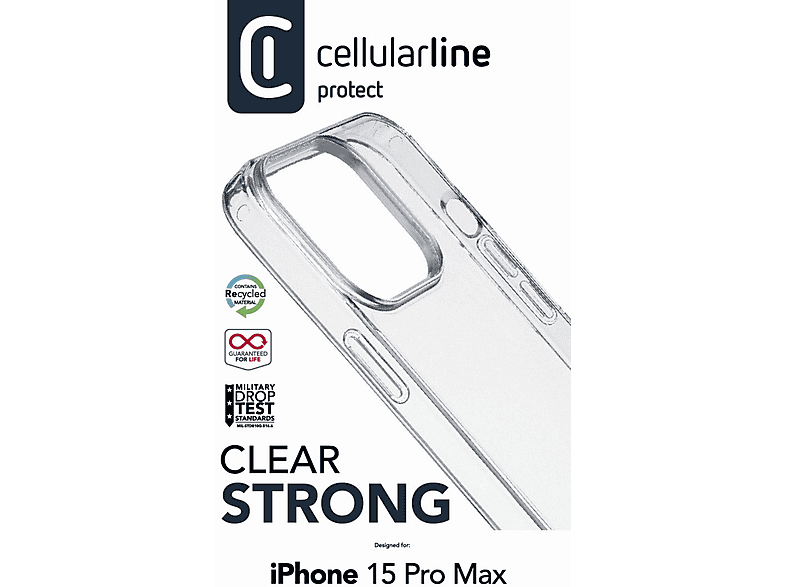 CELLULARLINE iPhone 15 Pro Max Clearduo Telefon Kılıfı Şeffaf_1