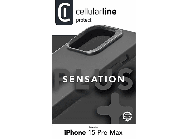 CELLULARLINE iPhone 15 Pro Max Sensation Plus Telefon Kılıfı Siyah_2