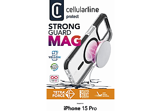 CELLULARLINE iPhone 15 Pro Tetra Force Ultra Koruma Magsafe Telefon Kılıfı Şeffaf_1