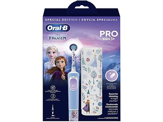 Szczoteczka elektryczna dla dzieci ORAL-B Pro Kids 3+ Frozen + Etui